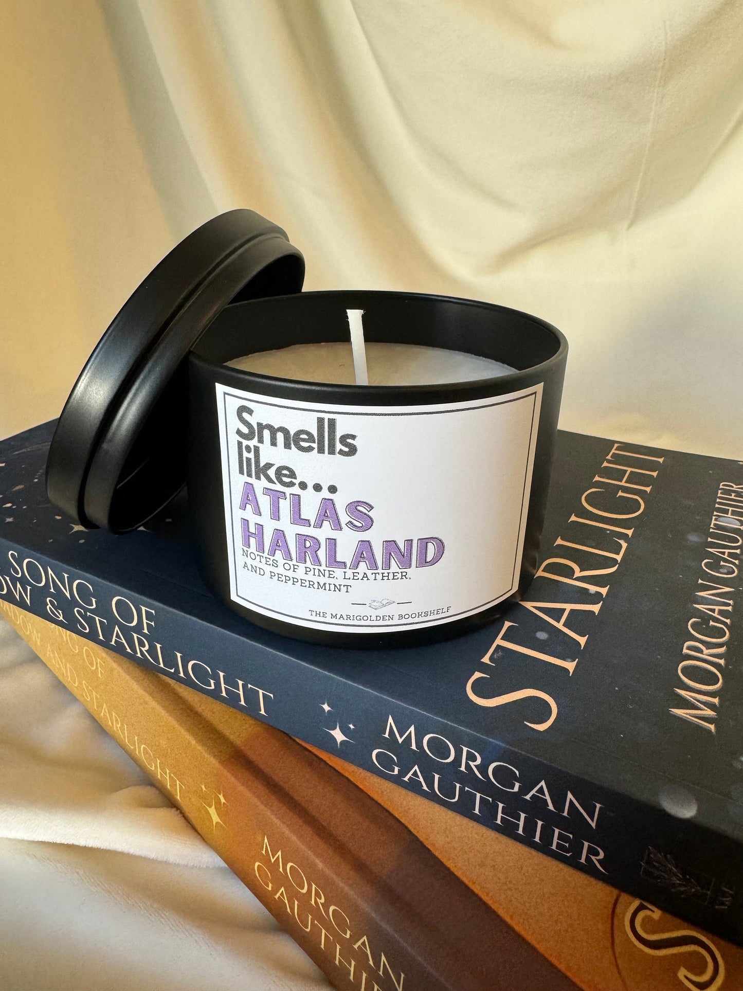 A Song of Shadow and Starlight *Officially Licensed* Soy Character Candle -Nyx, Finn, or Atlas Harland Candle