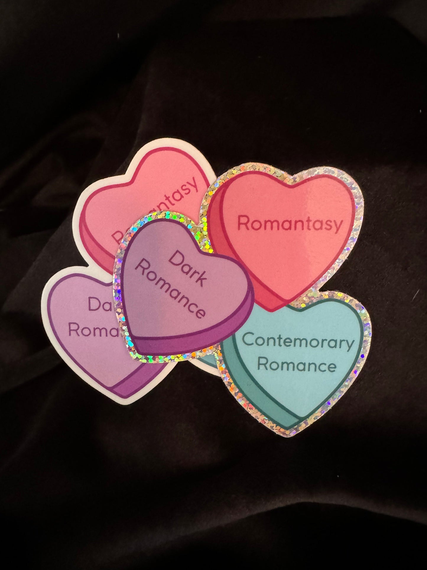 Book Genres Conversation Hearts Sticker