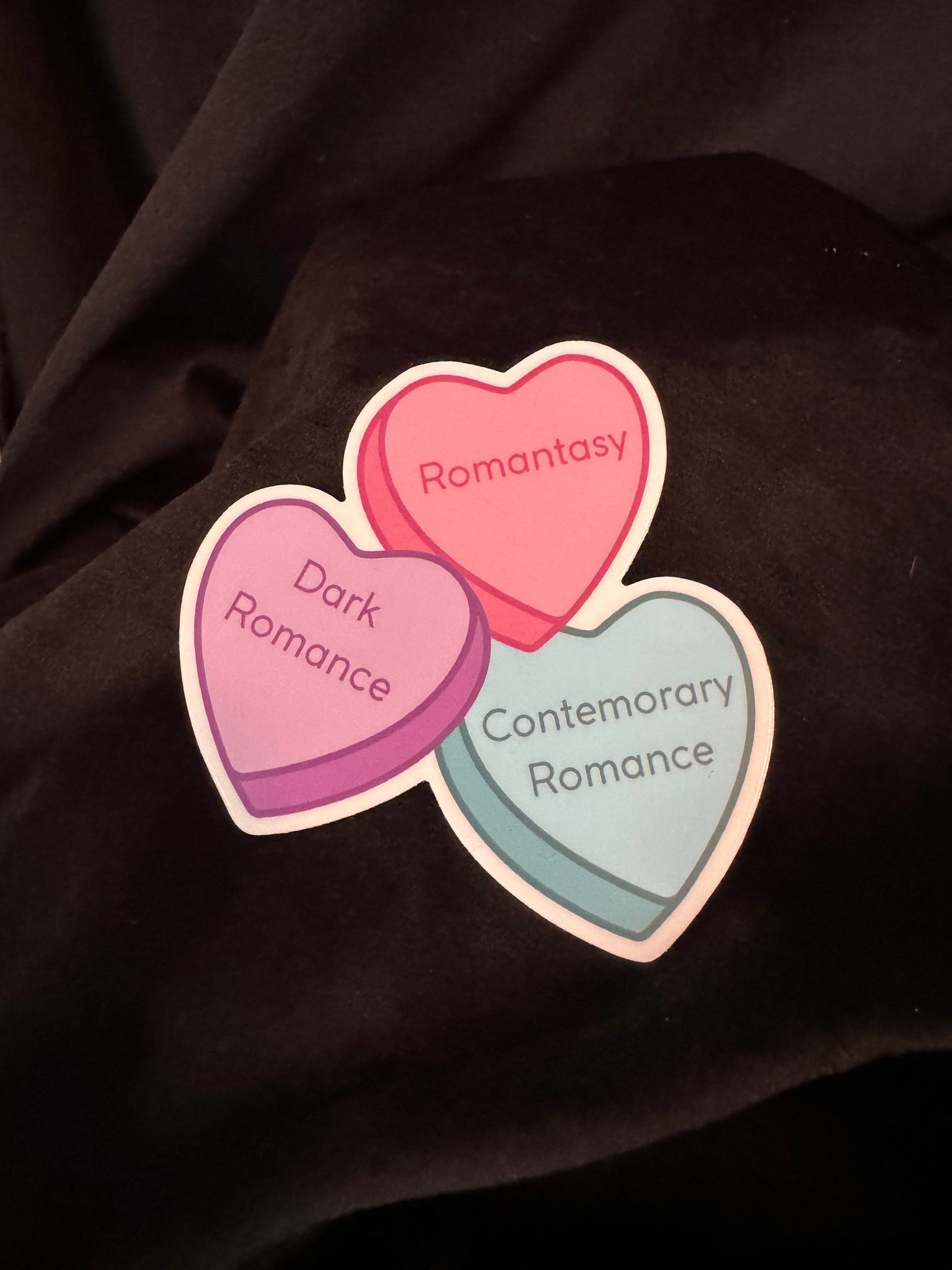 Book Genres Conversation Hearts Sticker