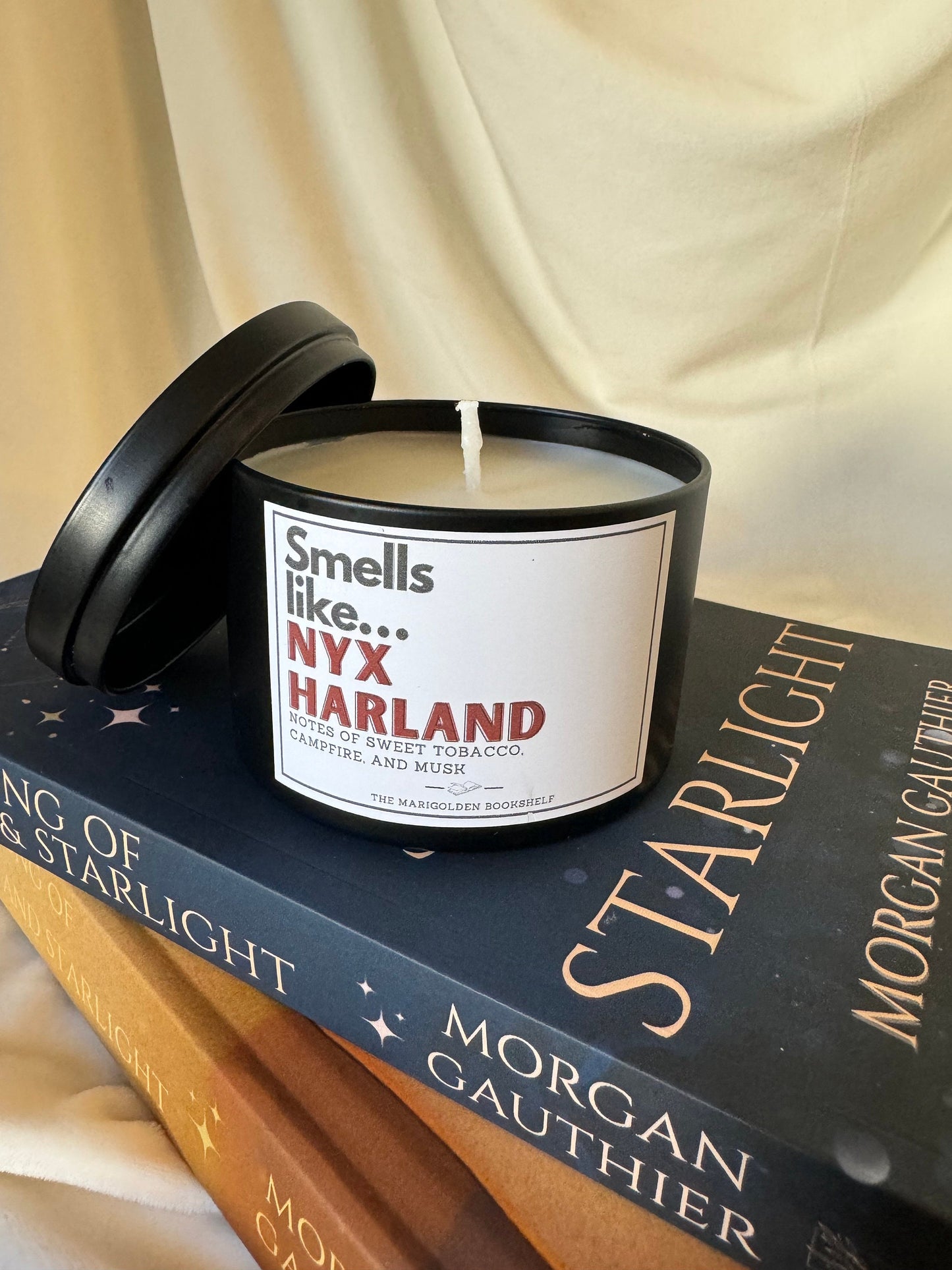 A Song of Shadow and Starlight *Officially Licensed* Soy Character Candle -Nyx, Finn, or Atlas Harland Candle