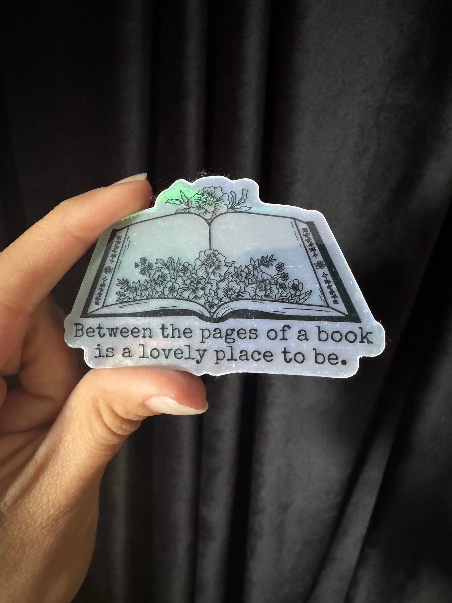 Between the pages of a book Sticker