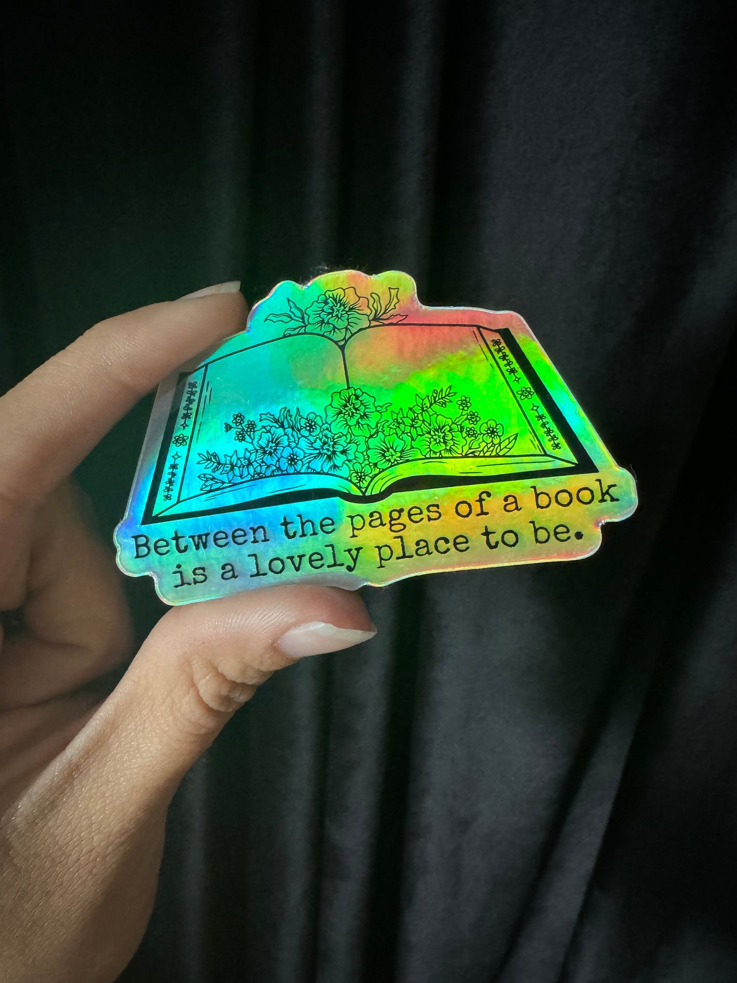 Between the pages of a book Sticker